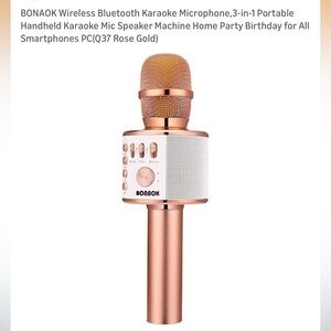 BONAOK Singing Microphone - Wireless Microphone & Speaker